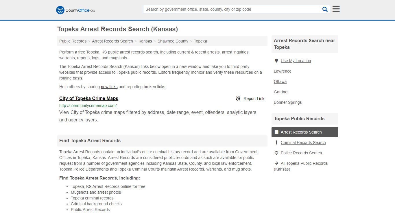 Arrest Records Search - Topeka, KS (Arrests & Mugshots)