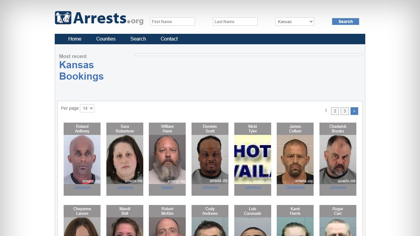 Kansas Arrests and Inmate Search